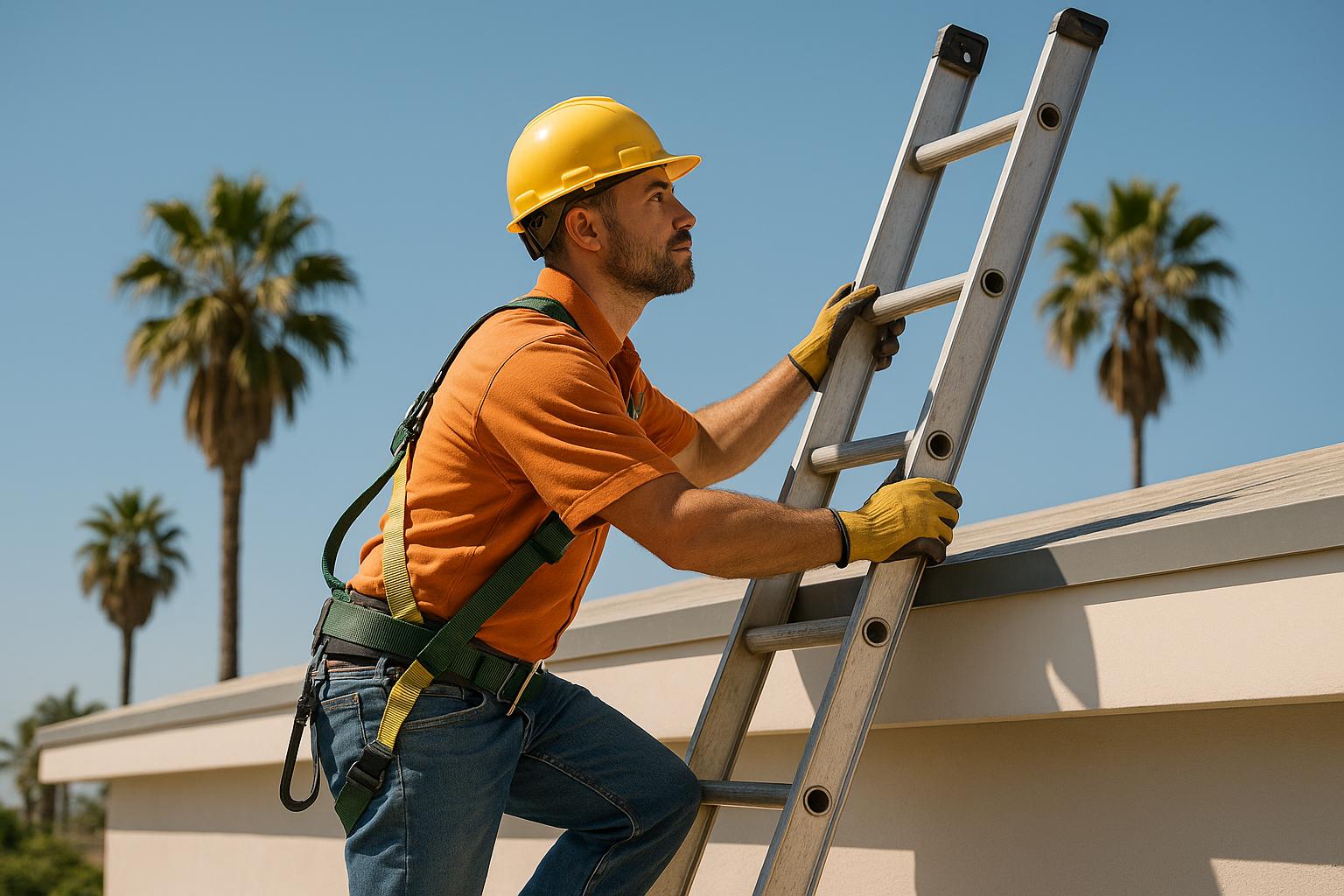 California Ladder Safety Rules for Commercial Roofers